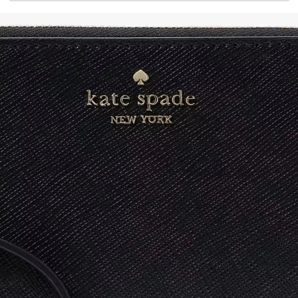 Kate Spade | Lucy L-Zip Wristlet | Black | Small - Picture 3 of 9